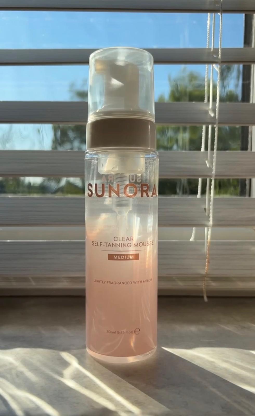 SUNORA Self-Tanning Mousse Clear | Melon Scent
