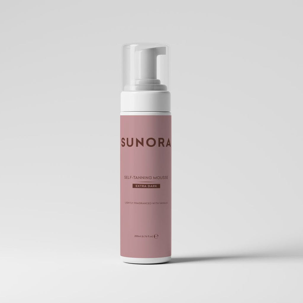 SUNORA Self-Tanning Mousse Extra Dark | Vanilla Scent